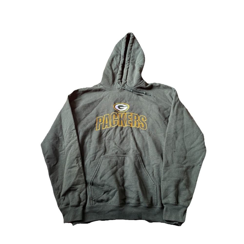 Nike Green Bay Packers Hoodie Sweatshirt‎ Mens Large NFL Green